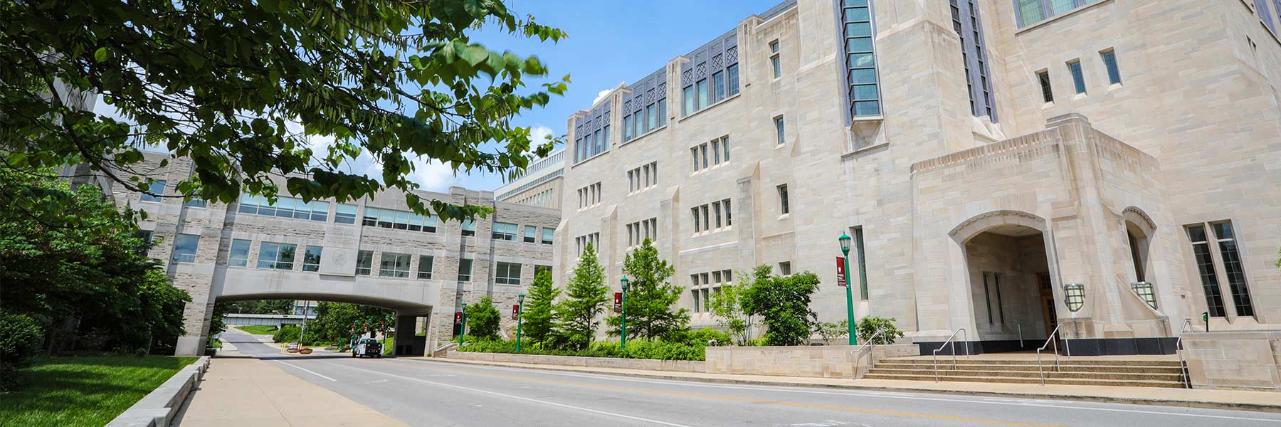 Daytime view of the Kelley School of Business